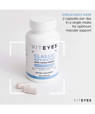 Viteyes Classic Advanced Macular Support - AREDS 2 Formula, 60 Capsules - Buy Online on GoSupps.com
