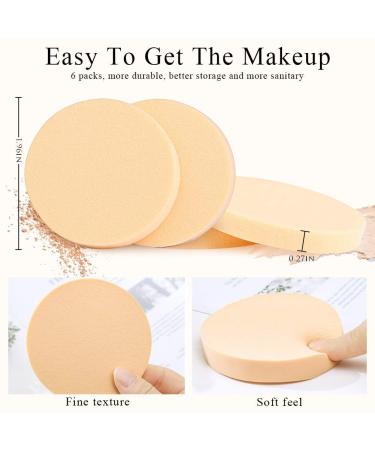 EL Sueno 6-Piece Makeup Sponge Set | Soft Round Face & Eye Blenders for Dry & Wet Use | High-Quality Cosmetics Applicators - Buy Online on GoSupps.com