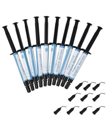 10Pcs 3ml Professional Teeth Whitening Gel Polyacrylic Resin Gingival Protection Gel Teeth Whitening Gel for Dental Clinic and Home Use