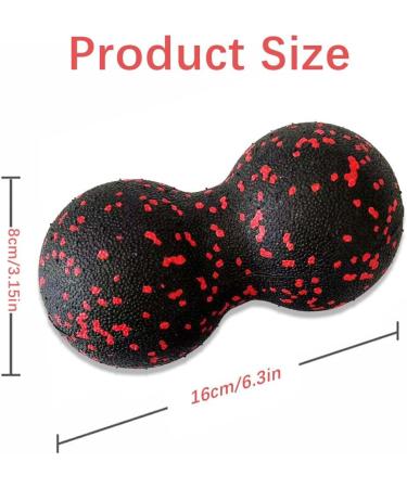 Fezf Fascia Ball Set - Premium Peanut & Lacrosse Massage Balls for Foot Relief Spine Muscle Roll and Acupressure Therapy for Plantar Fasciitis - International Shipping Available - Buy Online on GoSupps.com