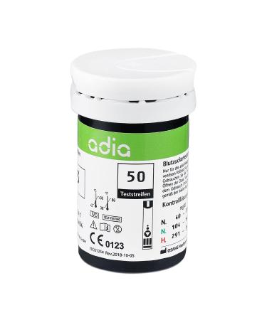 Adia Blood Glucose Test Strips - 50 Pack | Affordable & Easy Monitoring for Diabetes Control - Buy Online on GoSupps.com