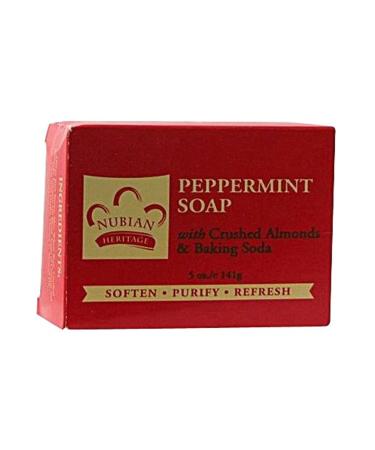 Nubian Heritage Soap Bar  Peppermint and Aloe  5 Ounce