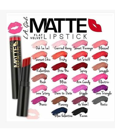 LA Girl Matte Velvet Lipstick 'Giggle' - 25g | Shop Internationally for Bold Color & Long-lasting Wear - Buy Online on GoSupps.com