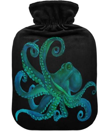 Naanle 2L Watercolor Hot Water Bottle with Cover - Large Transparent Design for Bed Hand & Feet Warmer Pain Relief & Heat Therapy - Buy Online on GoSupps.com