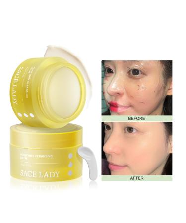 SACE LADY Face Cleansing Balm - Non-Greasy Makeup Remover & Hydrating Skin Solution | Natural Melting Balm for Gentle Face Eye & Lip Makeup Removal (1.41Oz) - International Shipping Available - Buy Online on GoSupps.com