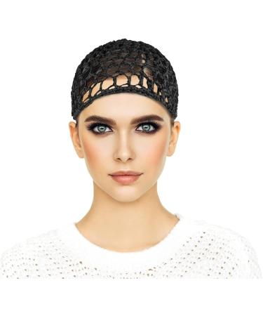 Lurrose Crocheted Hair Net Set - 6 Pack Mesh Snood Hat for Women - Thick Short Colored Hair Cap Covers - Ideal for Sleeping - Buy Online on GoSupps.com