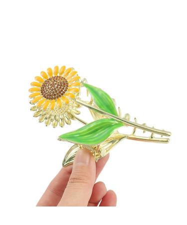 6PCS Metal Flower Hair Claw Clips Set - Vivid Tulip Rose Sunflower Fishtail Butterfly Hair Accessories for Women and Girls - Buy Online on GoSupps.com