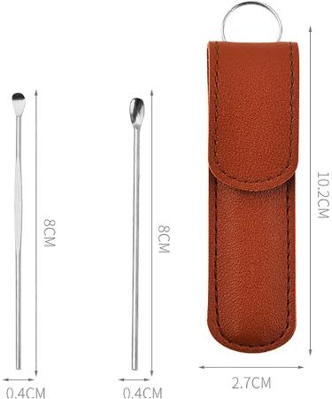 Innovative Spring Earwax Cleaner Tool Set - 6-in-1 Ear Wax Removal Kit with Reusable Ear Pick Tools - Brown One Size - Buy Online on GoSupps.com