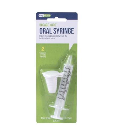 Ezy Dose Oral Syringe with Dosage Korc 10 ml 1 ea (Pack of 5)