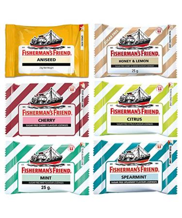 Fishermans Friend from Thailand many flavors Lozenges 25 g. (Variety Mix)