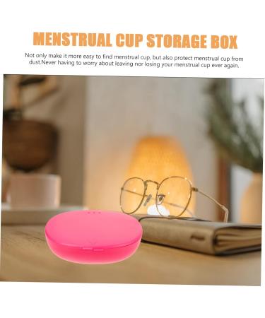 Buy BUIFULSIC 2 Series Menstrual Cup Storage Box - Portable Pink Holder for Menstrual Cups & Bandages | Ideal Menstrual Cup Carrier - Buy Online on GoSupps.com