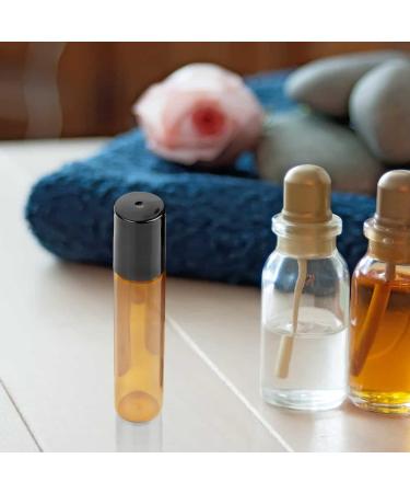 Essential Oil Roller Bottles 12Pcs 10ml Empty Rollerball Bottle Roll on Bottles with Stainless Steel Roller Balls Amber Glass Roller Bottles for Essential Oils Perfumes Cosmetics Aromatherapy Massage 10ml 12pcs Brown - Buy Online on GoSupps.com