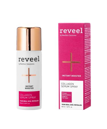 Collagen Serum Spray by reveel - Anti-aging Collagen Facial Serum with instant effect softens fine lines & moisturizes your skin for a firmer & smoother skin for Women and Men 1.69 fl oz