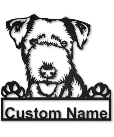 Personalized Lakeland Terrier Wooden Shield Art | Custom Birthday & Father's Day Gift | Unique Animal Decor - Buy Online on GoSupps.com