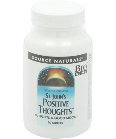 Source Naturals St. John's Positive Thoughts Herbal Supplement - 90 Tablets (2-Pack) - Buy Online on GoSupps.com