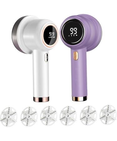 Electric Lint Remover - 3-Speed Fabric Shaver with LED Display | Portable Debobbler 6 Cutter Leaves & 3 Replacement Cutters - Ideal for Clothes Care - Buy Online on GoSupps.com