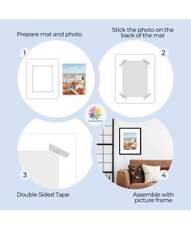 Mat Board Center 16x20 White Picture Mats - Pack of 10, Acid-Free Pre-Cut for 11x14 Photos - Buy Online on GoSupps.com