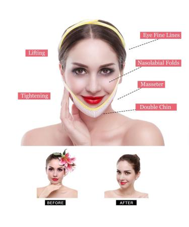 Face Bandage Facial Slimming Mask Belt | Double Chin Reducer & V-Line Anti-Wrinkle Care | International Shipping - Buy Online on GoSupps.com