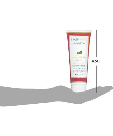 intelliWHiTE Naturally Crafted Cinnamon-Mint Fluoride-Free Toothpaste With Xyliclay - Cleanses & Polishes Teeth To a Glossed Finish Aloe Vera & Bentonite Clay Non Toxic Made In The USA 4oz - Buy Online on GoSupps.com