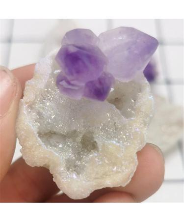 Natural Crystal Rough 30MM Natural Agate geode Quartz Crystal Aura Crystals Stone and CrystalsQuartz Amethyst Cluster Home Decor GiftCrystal dingchi - Buy Online on GoSupps.com