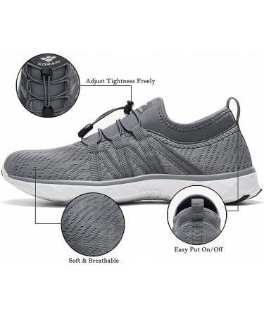 ALEADER Men's Quick Drying Aqua Water Shoes - Size 11, Dark Gray - Buy Online on GoSupps.com
