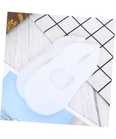 GALPADA 1 Pair Waterproof Beach Socks Womens Breathable Socks Moisturizing Gel Socks Anti- Slid Beach Socks Silicone Sock for Men Moisturizing Socks Men and Women White Foot Protector White M - Buy Online on GoSupps.com