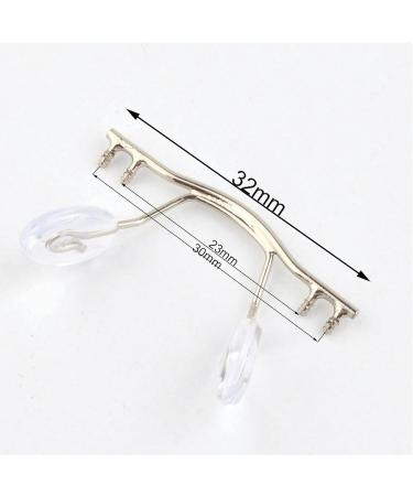Mayabi Metal Replacement Nose Bridge - 5 Pieces Glasses Brick Set Borderless Frame Stainless Steel with Nasal Cushion in Gun & Svart Color - International Shipping Available - Buy Online on GoSupps.com