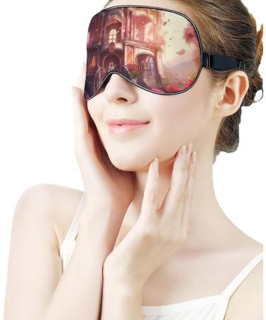 Garden Castle Sleep Eye Mask for Women Men - Comfortable Blindfold with Elastic Strap for Travel Nap - Buy Online on GoSupps.com
