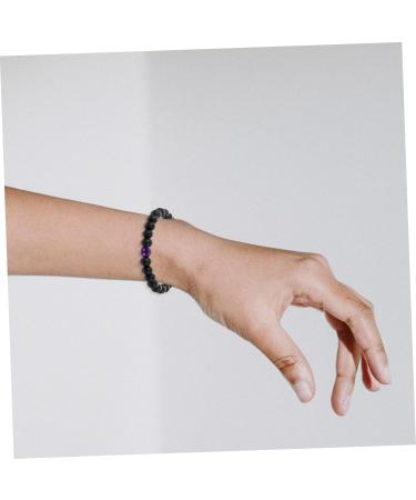 CHILDWEET 2pcs Stone Bracelet Bead Bracelet Beaded Bracelet Braided Couples Bracelets Couples Bracelet Feng Lucky Bracelet Festival Supply Man Holiday Items Natural Frosted Stone - Buy Online on GoSupps.com