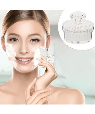 Cleansing Brush Face Scrubber - Exfoliating Makeup Removal Brush for Quick Dry Cleaning | PP White Face Cleaning Kit - Buy Online on GoSupps.com