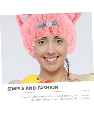 FRCOLOR 2pcs Dry Hair Cap Women Hair Hats Comfortable Showering Hats Coral Fleece Hair Hats Quick Drying Hair Hats Hair Caps for Bathing Adorable Bathing Hats Bathing Hair Wraps Hair Towel - Buy Online on GoSupps.com