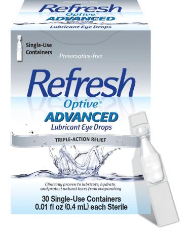 Refresh Optive Adv Pf Eye Size 30ct Refresh Optive Advanced Preservative Free Eye Drops - Buy Online on GoSupps.com