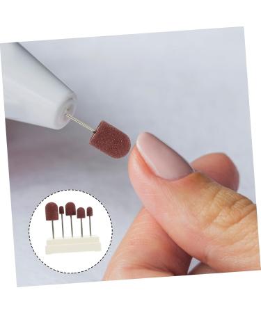 Kisangel 1 Set Nail Sand Ring Cap Electronic Accessories Pedicure Tools for Feet Pedicure Kit Polisher Sand Manicure Nails Nails Cuticle Tools Mounted Polishing Heads Display Box With Nails 8x6cm White - Buy Online on GoSupps.com