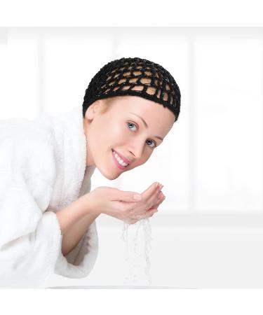 2 PCS Black Mesh Hair Net Caps for Women - Long Straight/Curl Wig Snood Wrap Bonnets with Bun Lift Strap - Ideal for Sleeping, Cooking, Ballet - Buy Online on GoSupps.com