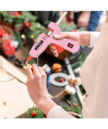 Liumai Mini Hot Glue Gun Kit with 20 Glue Sticks - Perfect for Crafts, DIY, and Quick Repairs - Pink - Buy Online on GoSupps.com