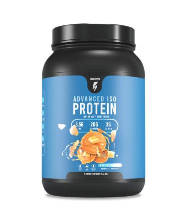 Inno Supps Advanced Iso Protein - 100% Whey Isolate Protein Powder, No Artificial Sweeteners, Low Fat, Low Carbs, 25g of Protein, Hormone Free, Gluten Free, Soy Free - 25 Servings (Buttery Pancakes)