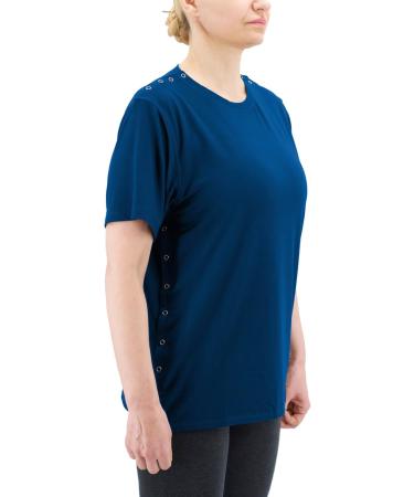 Shop Blue Unisex Shirts Men & Women - Size M - Stylish Shoulder Design - International Shipping - Buy Online on GoSupps.com