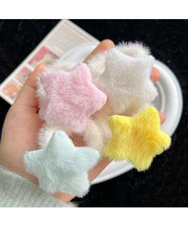 xbiez Cute Scrunchies Y2K Style Star Hair Tie Hair Rope Strong Hold Colorful Costume Star Hair Tie Scrunchie Hair Accessories Pink - Buy Online on GoSupps.com