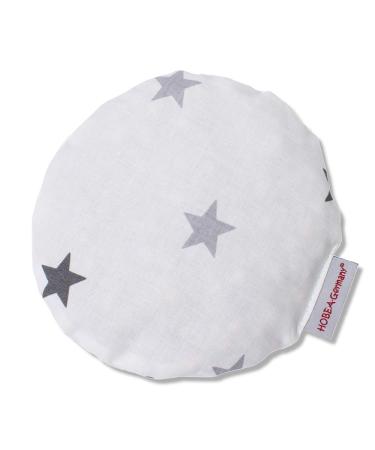 Hobea-Germany cherry core pillow Head pillow Medical product of class 1 grain pillow for babies around in different designs (star pattern white)