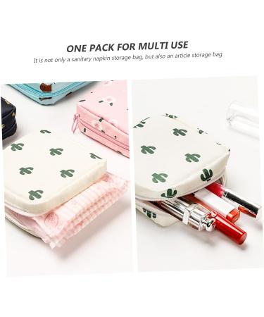 Healeved Period Bags 2pcs - Portable Menstruation Bags for Pads and Cosmetics - Teen Girl Wallet - Cute Mini Lipstick Holder - Buy Online on GoSupps.com