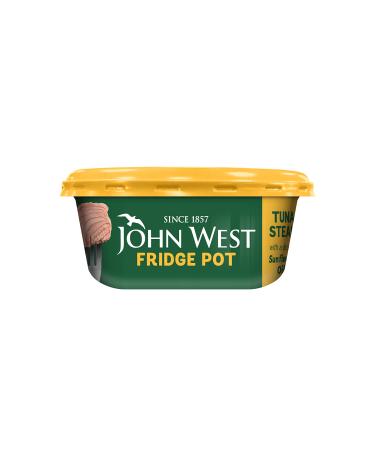 John West No Drain Fridge Pot Tuna Steak with a Little Sunflower Oil 110 g. Natural high in protein Sunflower Oil 110 g (Pack of 1)