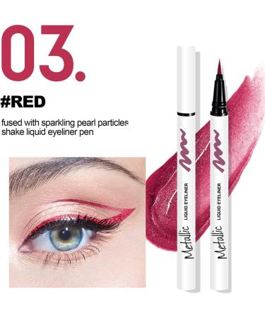 LXZJJM Professional Pearlescent Glitter Liquid Eyeliner - Long-Lasting Waterproof Cruelty-Free and Vegan Smooth and Easy to Apply (6pcs 4.2g/0.15OZ) - Buy Online on GoSupps.com