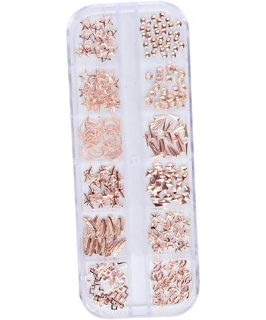 3 Boxes nail accessories nail decorations for nail art nail art decoration manicure tools nail tools rose gold decorations nail art ornaments nail art rivet Metal 3d boxed - Buy Online on GoSupps.com