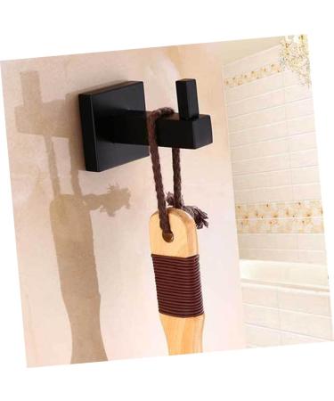 Alipis 2pcs Towel Hook Black Hooks for Hanging Coat Hook Towel Hanger Clothes Hook Accessories Matte - Buy Online on GoSupps.com