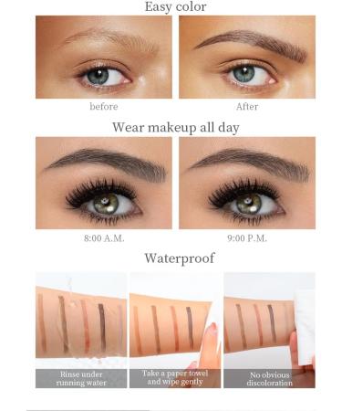 Eyebrow Pencil Eyebrow Microblading Pencil - Liquid Waterproof Eyebrow Pencil - Eye Makeup Eyebrow Pencil Micro Four Point Eyebrow Pencil - Natural Eyebrow Makeup (Light Curry) - Buy Online on GoSupps.com