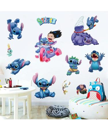 Lilo and Stitch 3D Wall Stickers - Cartoon Decals for Kids Room Decor | 16.5X23.6 inch PVC Wall Decoration - Buy Online on GoSupps.com