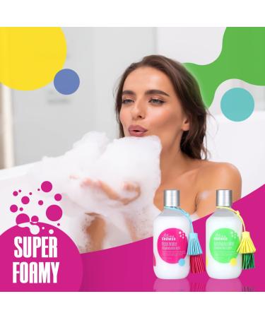 Autumn Shower Epsom Salt Bubble Bath Set - Rose Water & Eucalyptus Mint - 26 Fl Oz (2 Pack) - Buy Online on GoSupps.com