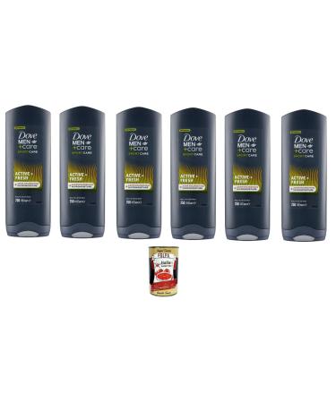 Italian Gourmet E.R. D.Men+Care Sport Care Active + Fresh Body Face and Hair Cleanser 6 x 250 ml + Polpa Italian Gourmet 400 g