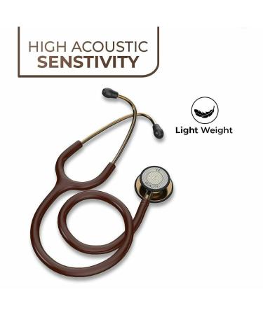 Saini MEDICOS Cardio 3 Monitoring Stethoscope - Copper Finish Chocolate Tube | International Shipping Available - Buy Online on GoSupps.com