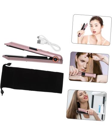 BIUDECO Curling Iron Travel Size Flat Iron for Hair Travel Hair Curler Hair Curling Tools Mini Splint Abs Golden 21X4X3.5CM - Buy Online on GoSupps.com